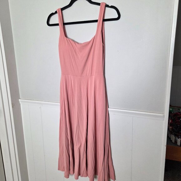 OGL Square Neck Flowy New Airy Brami Midi Dress - Picture 1 of 5
